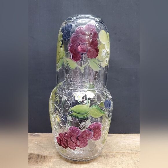 Home Essentials Grapes Bedside Carafe and Tumbler - Picture 2 of 7